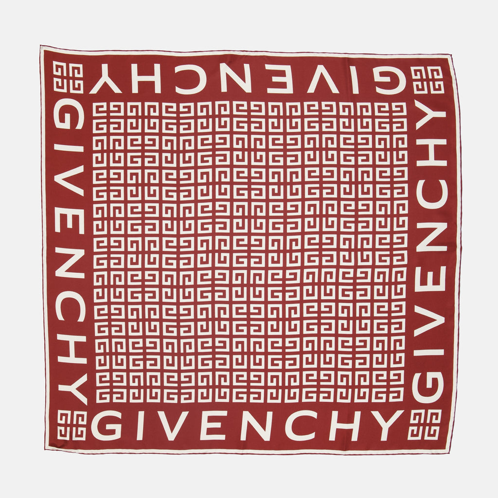 Écharpes, foulards et gants Carré 4G en soie Givenchy Rouge Femme