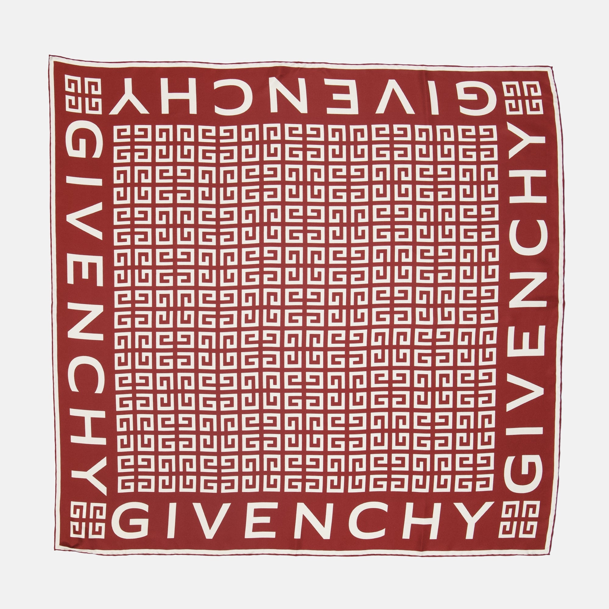 Écharpes, foulards et gants Carré 4G en soie Givenchy Rouge Femme