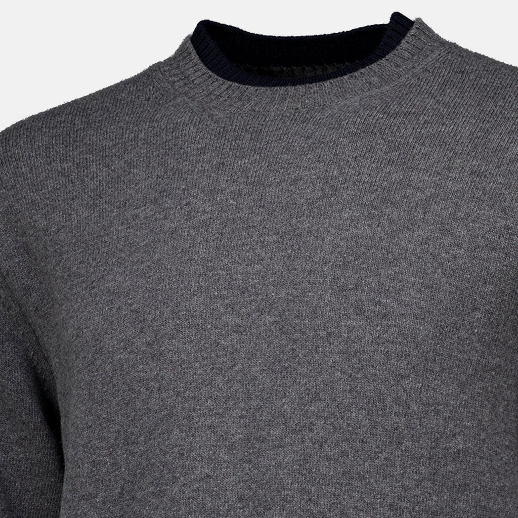 Maille Pull gris en laine et cachemire Moncler Gris Homme