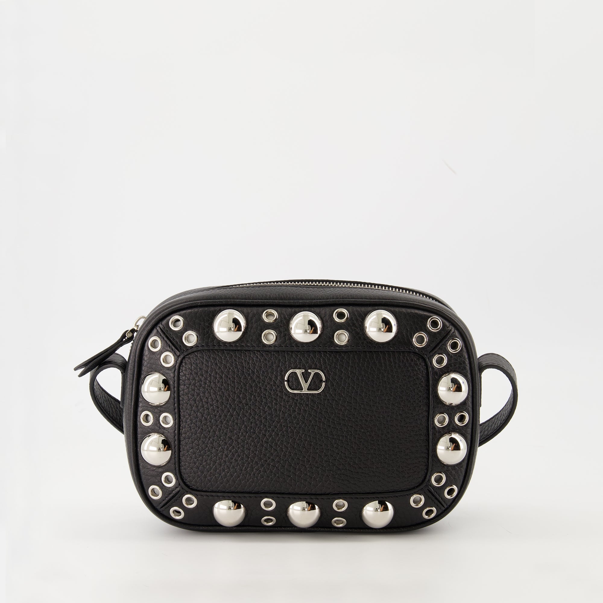 Sacs bandoulière Pochette Nellcôte en cuir Valentino Garavani Noir Femme