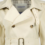 Manteaux Tench court Burberry Beige Femme