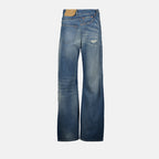 Pantaloni Jeans Twist Mm6 Blu Femme