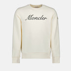 Moletons Sweat à logo brodé Moncler Branco Homme