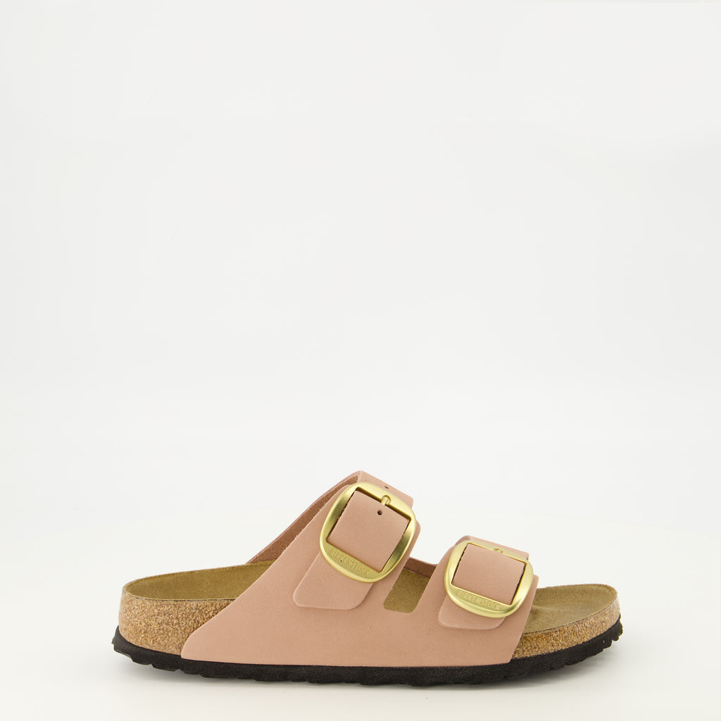 Chaussures ouvertes Sandali Arizona Big Buckle Rosa Birkenstock Rose Femme