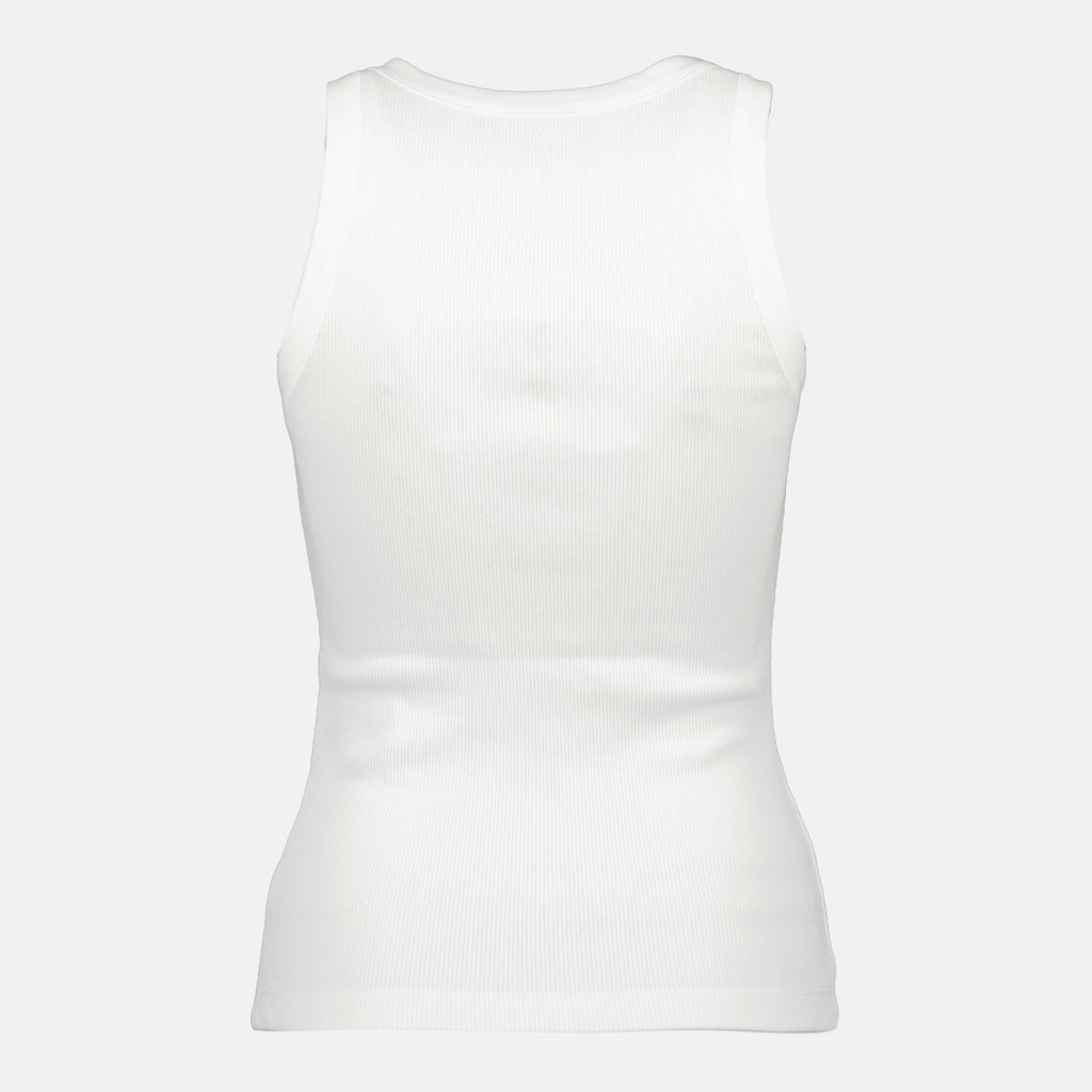 Image de l'article Débardeur Ami de coeur blanc de la marque Ami PARIS pour Femme - Saison Printemps-Été 2026 - Vue de Dos