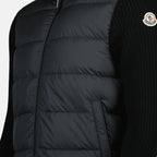 Jaquetas Veste bi-matière Moncler Preto Homme