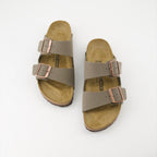 Zapatos abiertos Claquettes Arizona Birko-Flor Birkenstock Caqui Homme