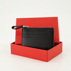 スモールレザーグッズ VLogoカードホルダー Valentino Garavani 黒 Homme