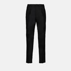 Pantalones Pantalones con Pliegues Fendi Negro Homme