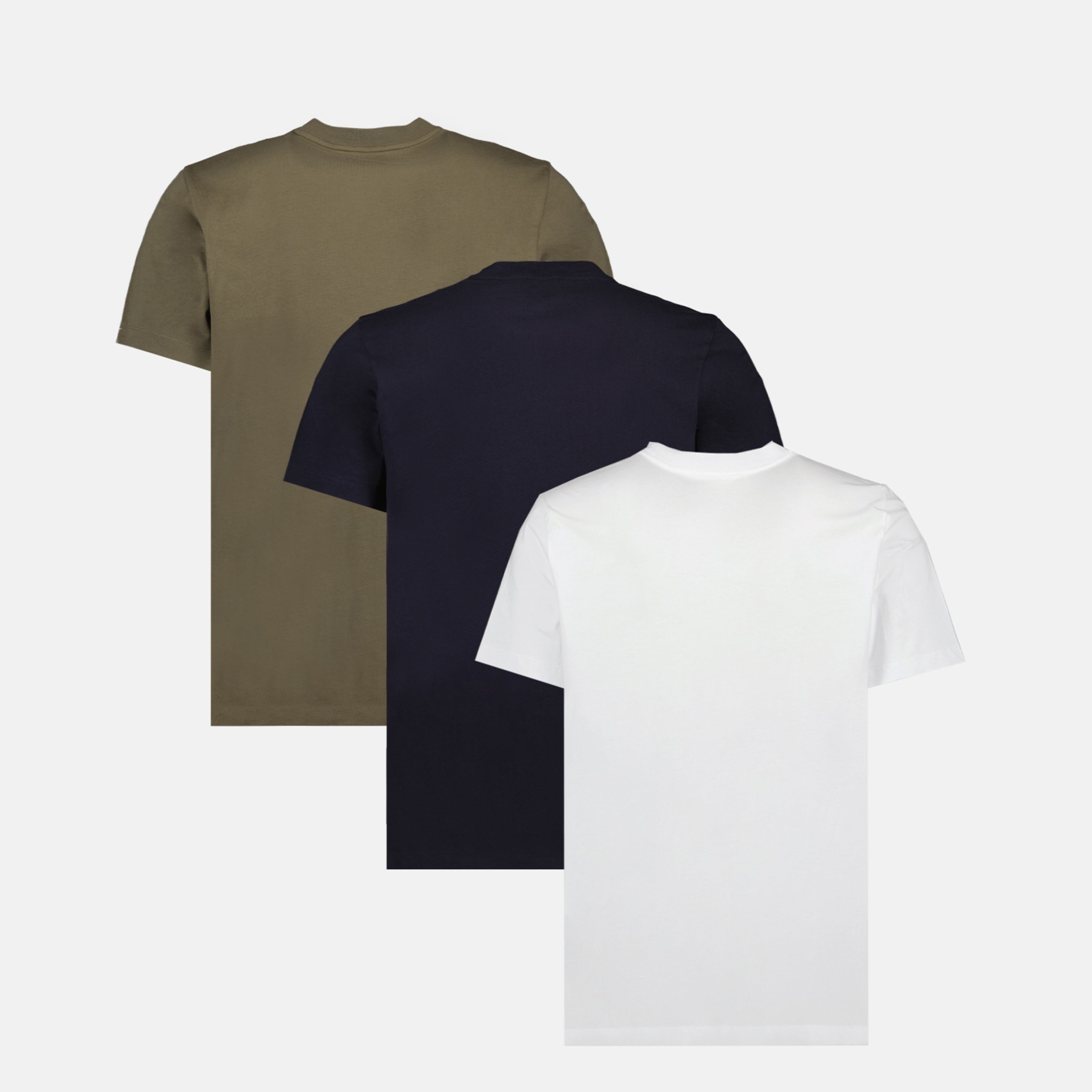 T-shirts Lot de 3 t-shirt à logo Moncler Kaki Homme
