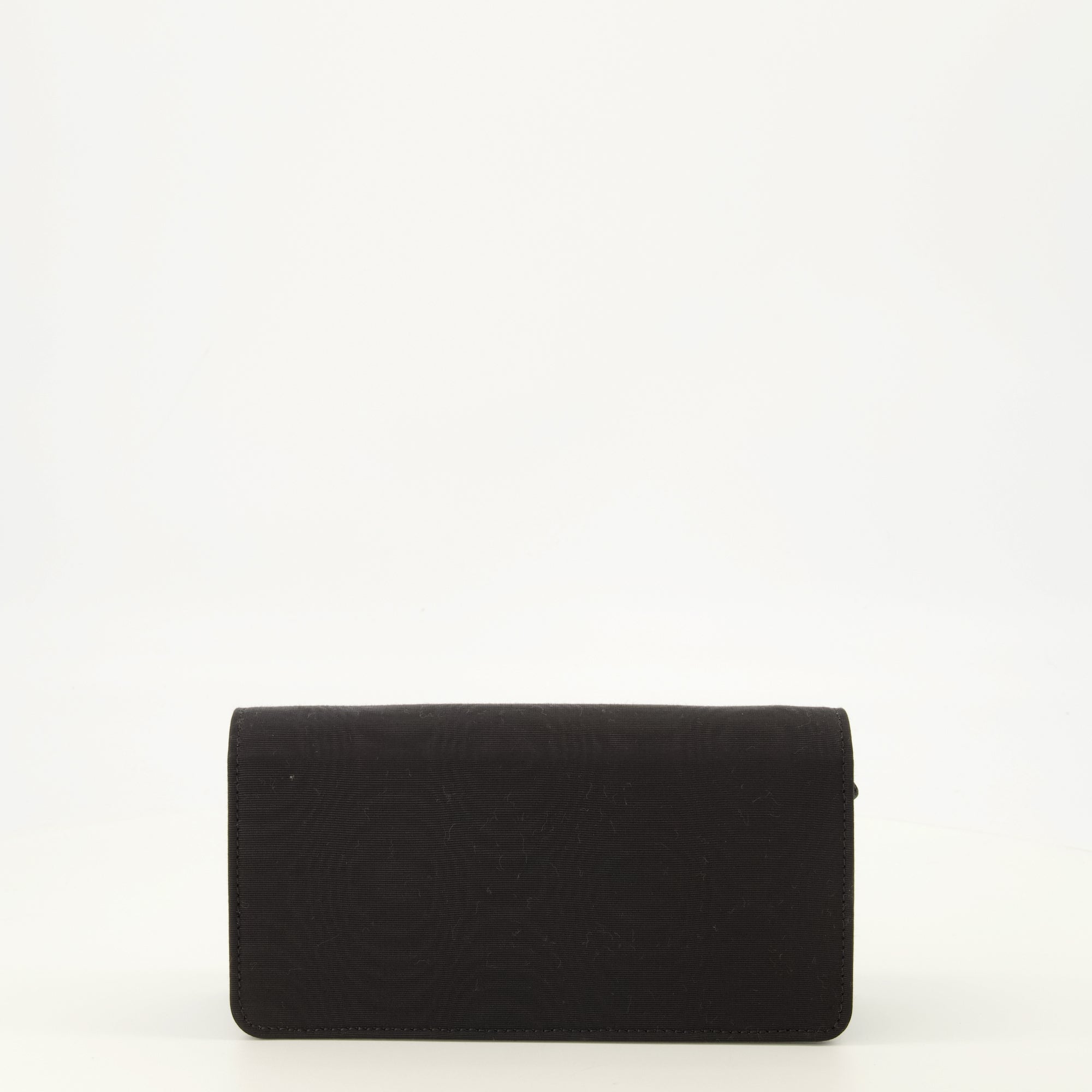 Petite maroquinerie VLogo Kettenbörse aus schwarzem Stoff Valentino Garavani Noir Femme