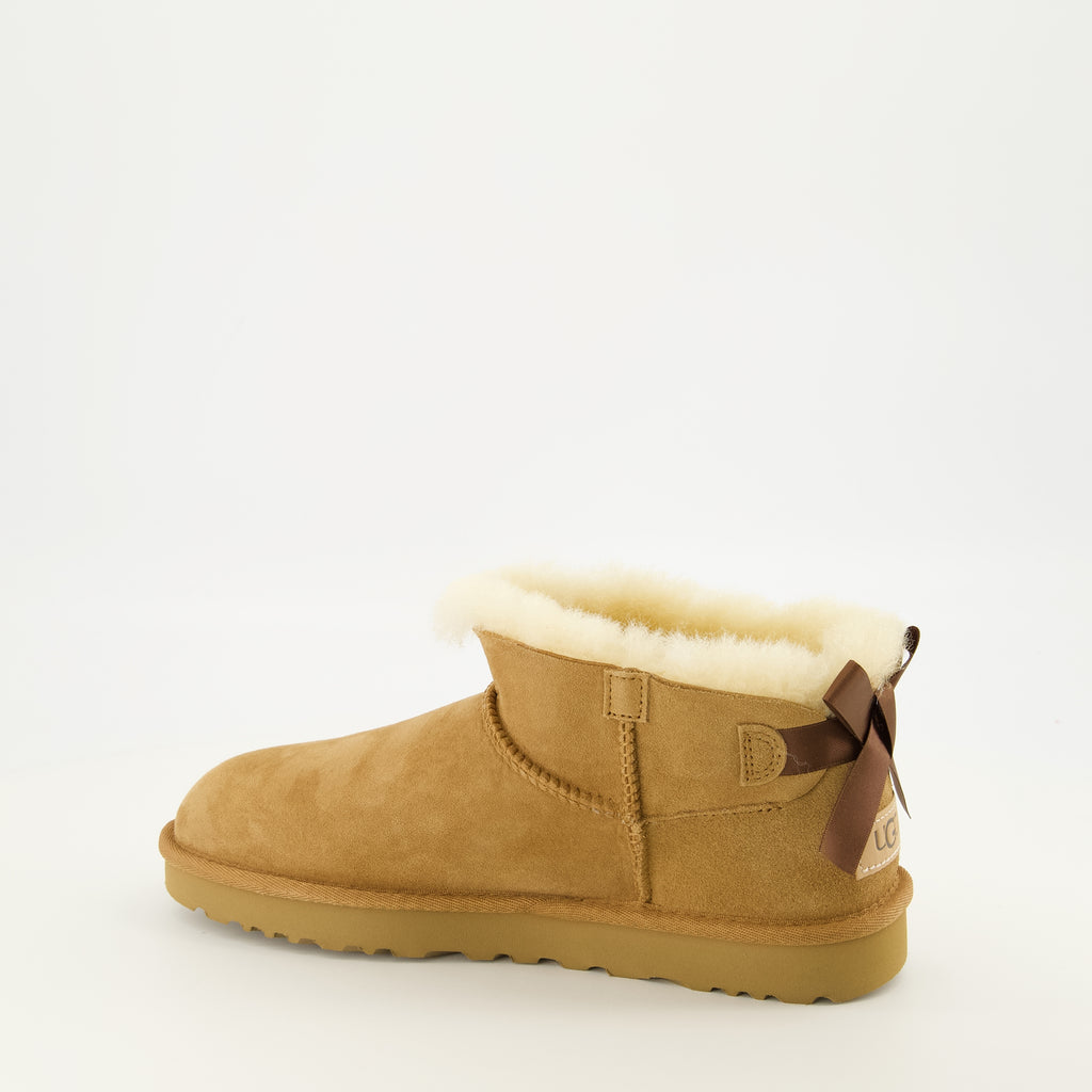 Bottines Stivali Ultra Mini Bailey Bow Marroni Ugg Marron Femme