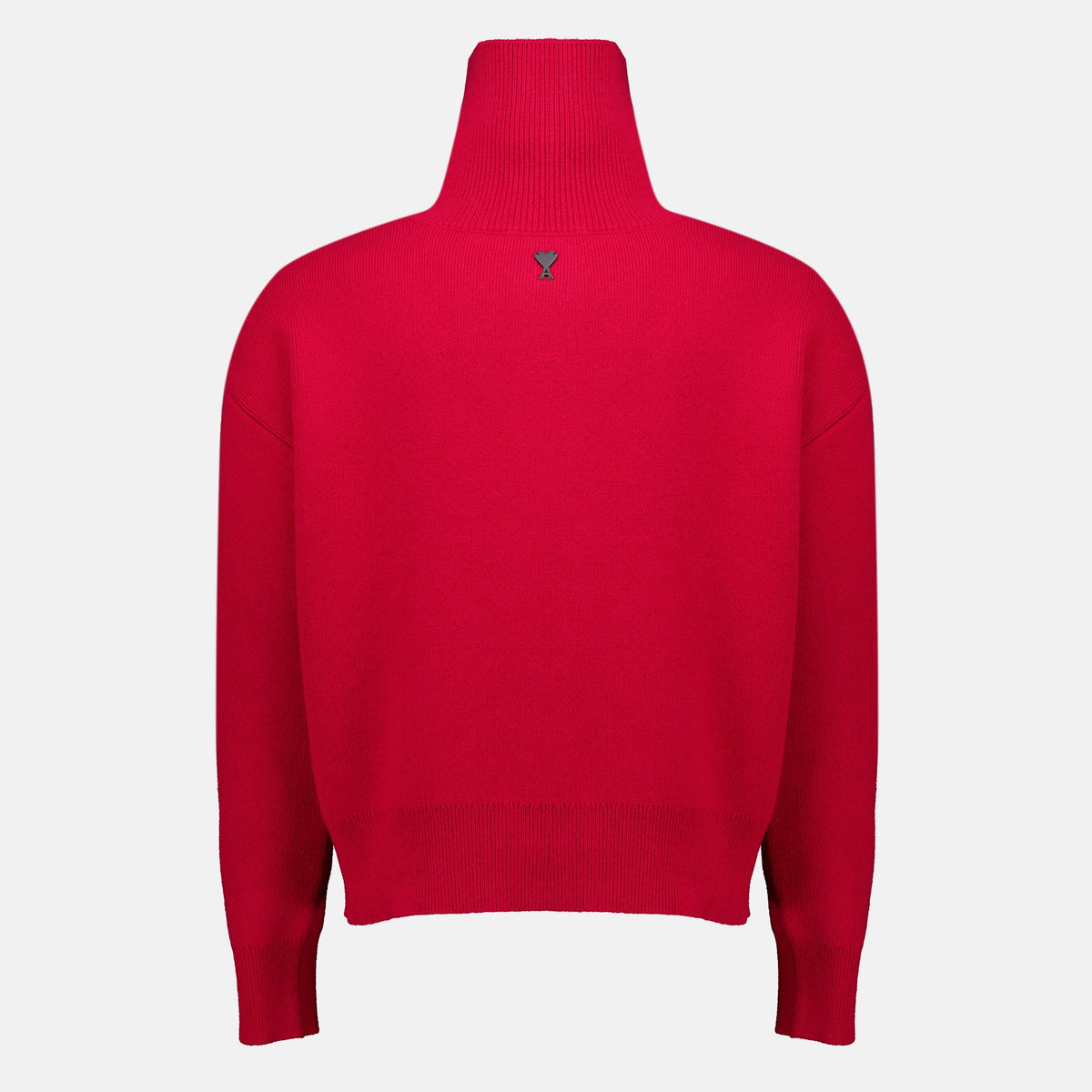 Sweatshirts Red High Collar Sweater Ami PARIS Rouge Unisexe