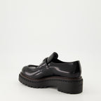 Mocassins Mocassins en cuir Chocolate Prada Noir Femme