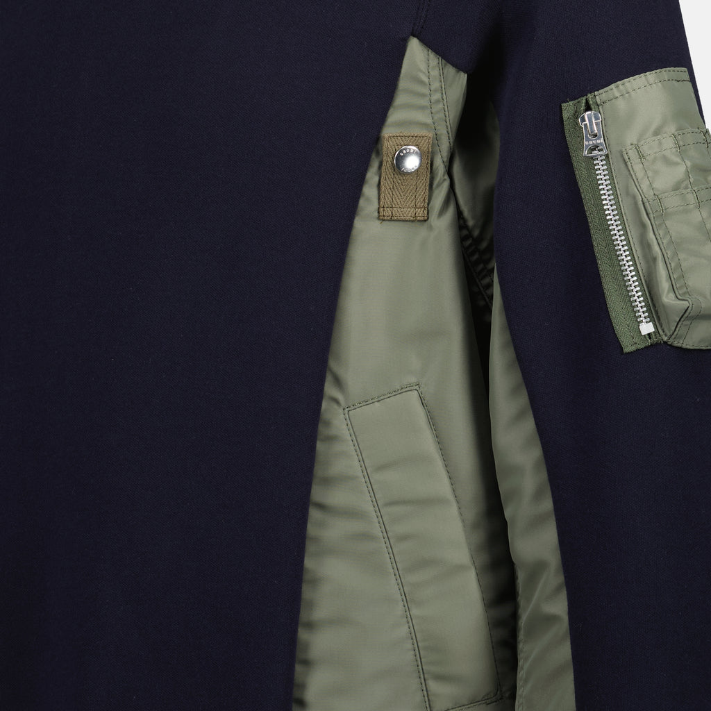 Sudaderas Suéter Bicolor Sacai Azul oscuro Hombres