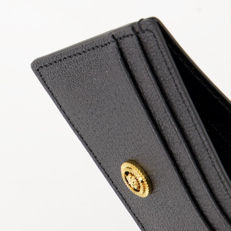スモールレザーグッズ メデューサビギー レザー カードホルダー Versace 黒 Homme