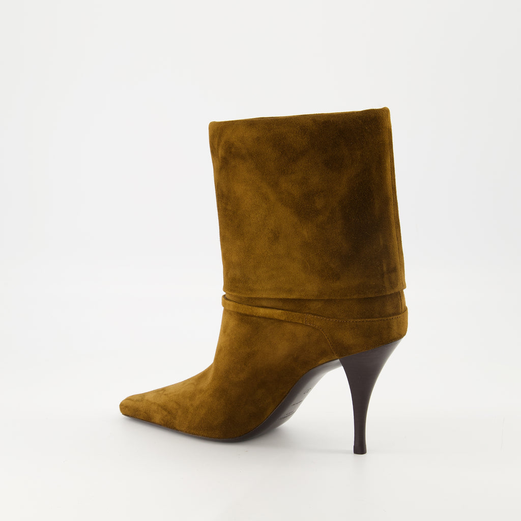 Image de l'article Bottines à talon Niki de la marque Saint Laurent pour Femme - Saison Automne-Hiver 2025 - Vue trois quarts arrière droite