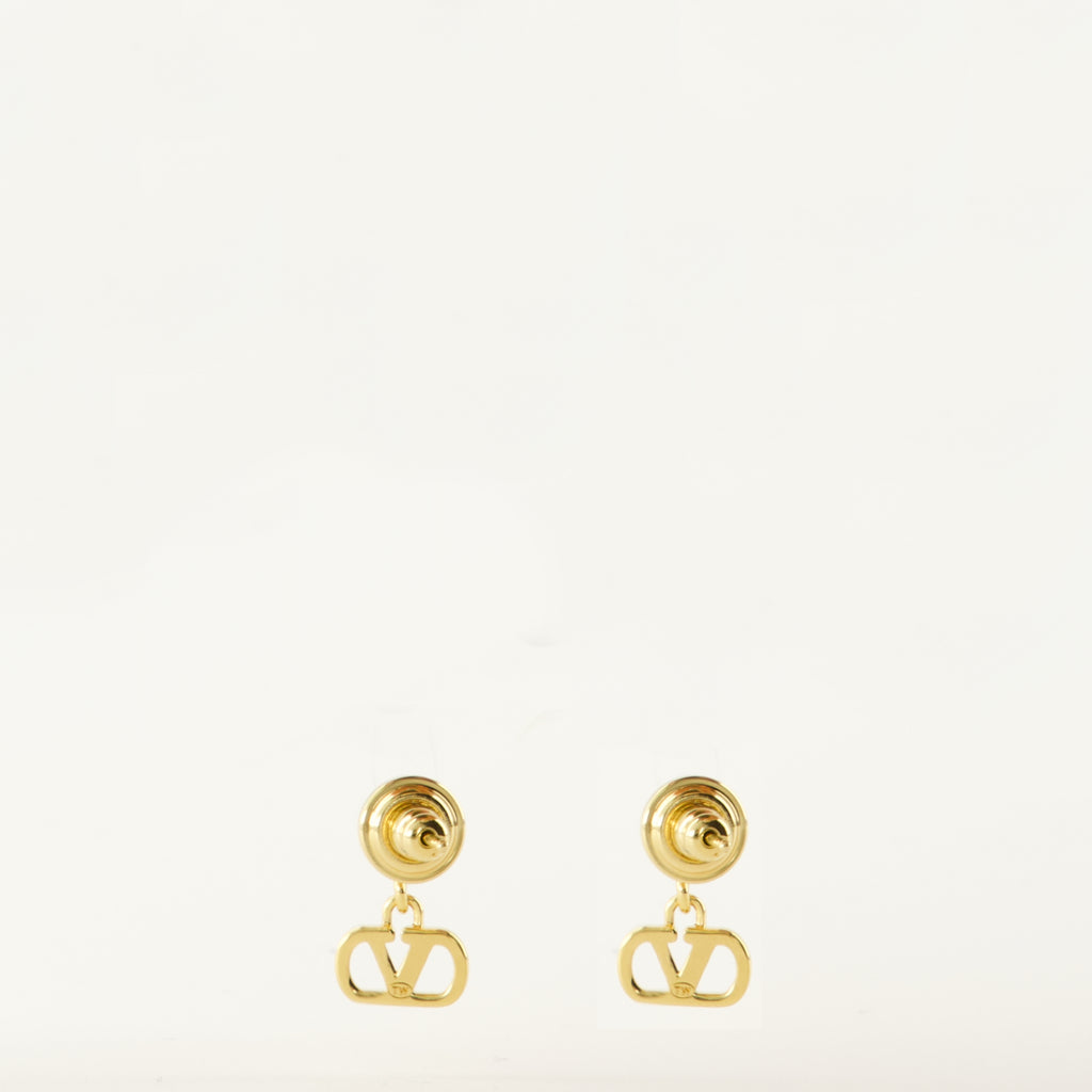 Bijoux VLogoパールイヤリング Valentino Garavani Doré Femme
