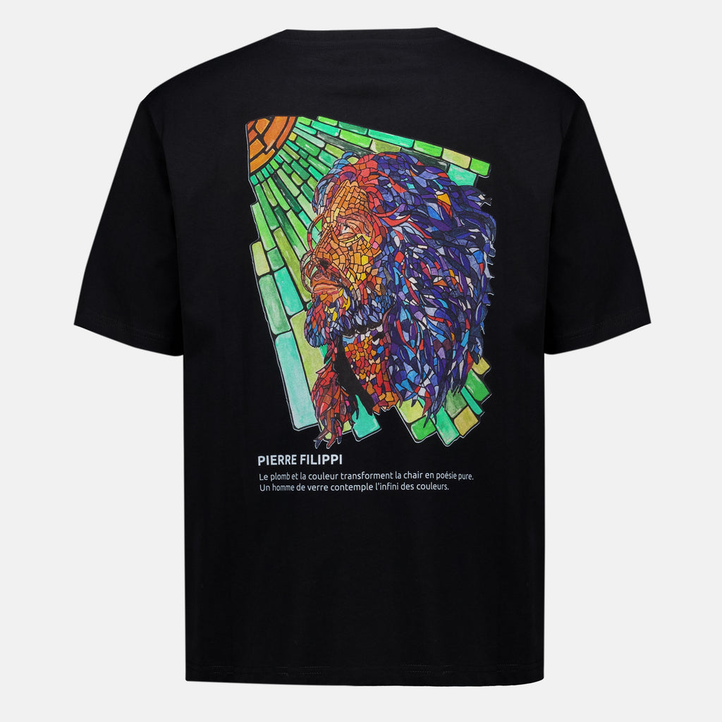 T-shirts Pierre Filippi Schwarzes T-Shirt Fair Noir Homme