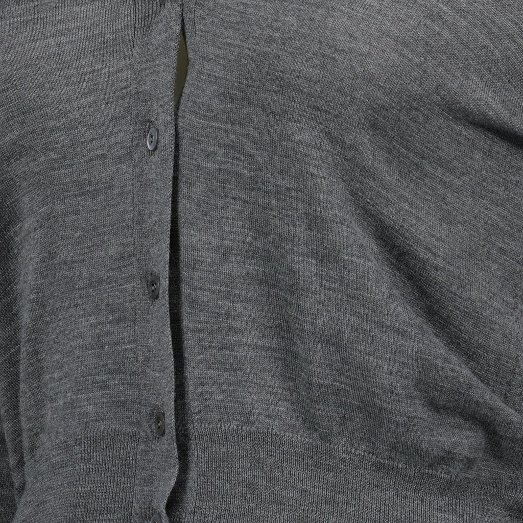 Maille Cardigan en laine Prada Gris Femme