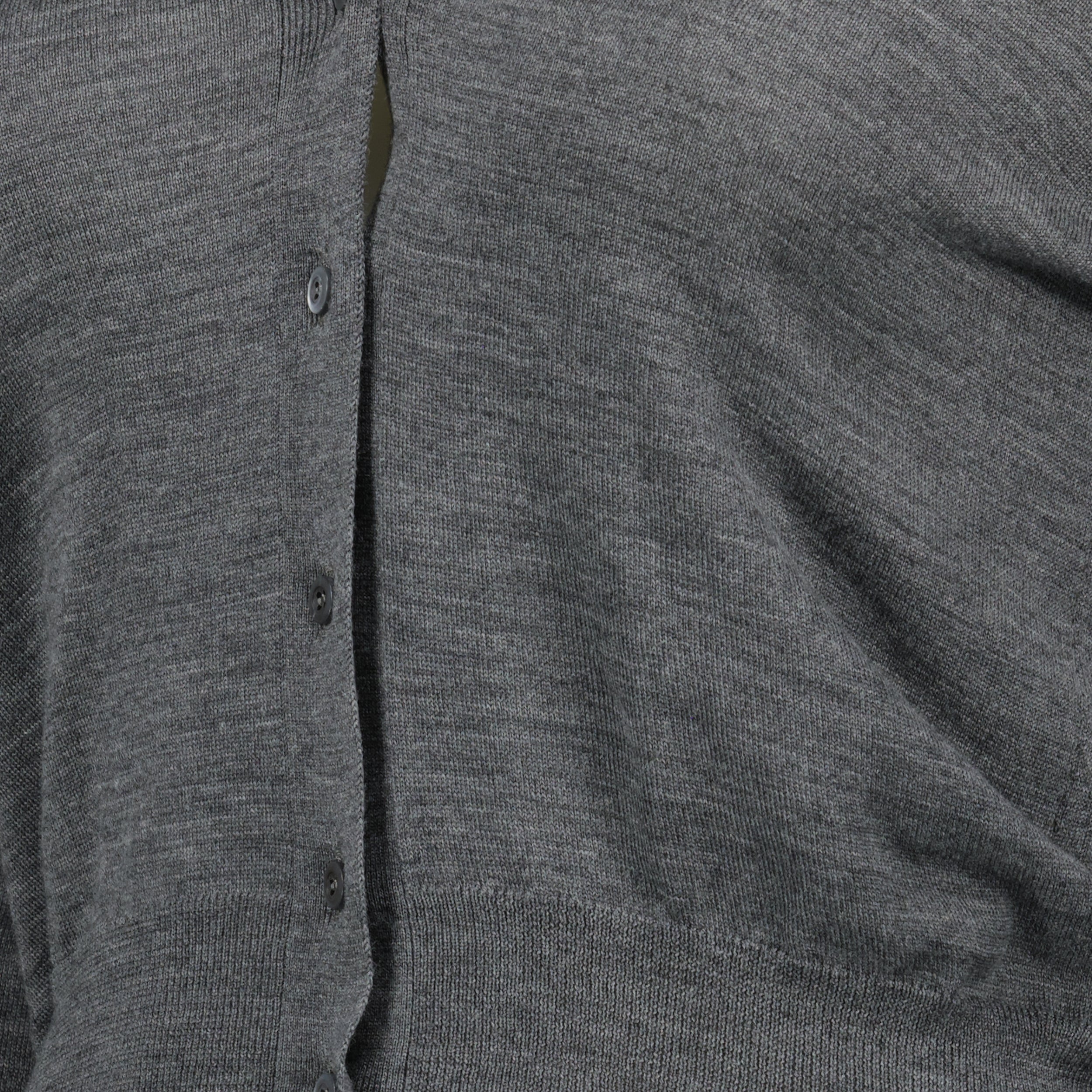 Maille Cardigan en laine Prada Gris Femme