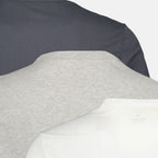 T-shirts Lot de trois t-shits blan, gris et gris foncé en coton Officine Générale Gris Homme