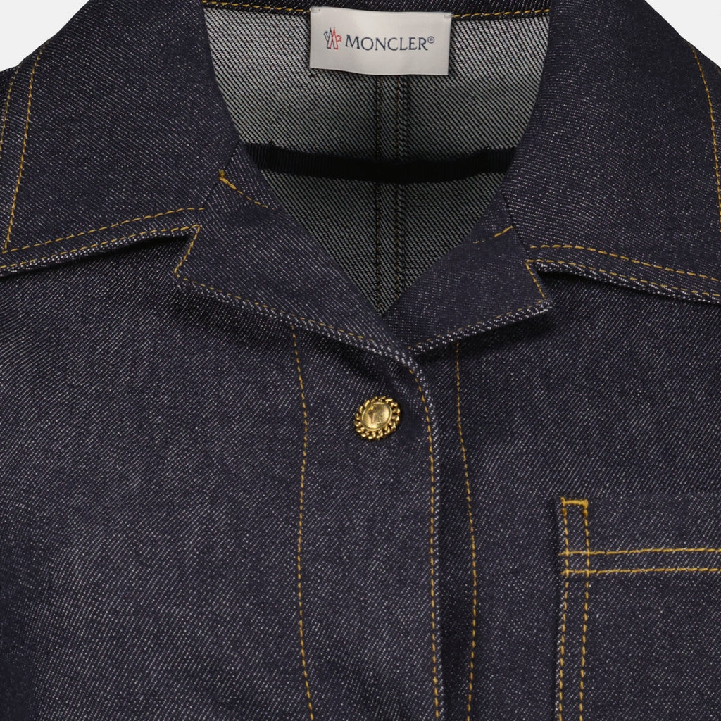 Robes Robe chemise Moncler Bleu foncé Femme