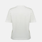 Bild des Burberry Damen T-Shirts mit Check-Logo in Weiß - Frühjahr/Sommer 2026 - Rückansicht