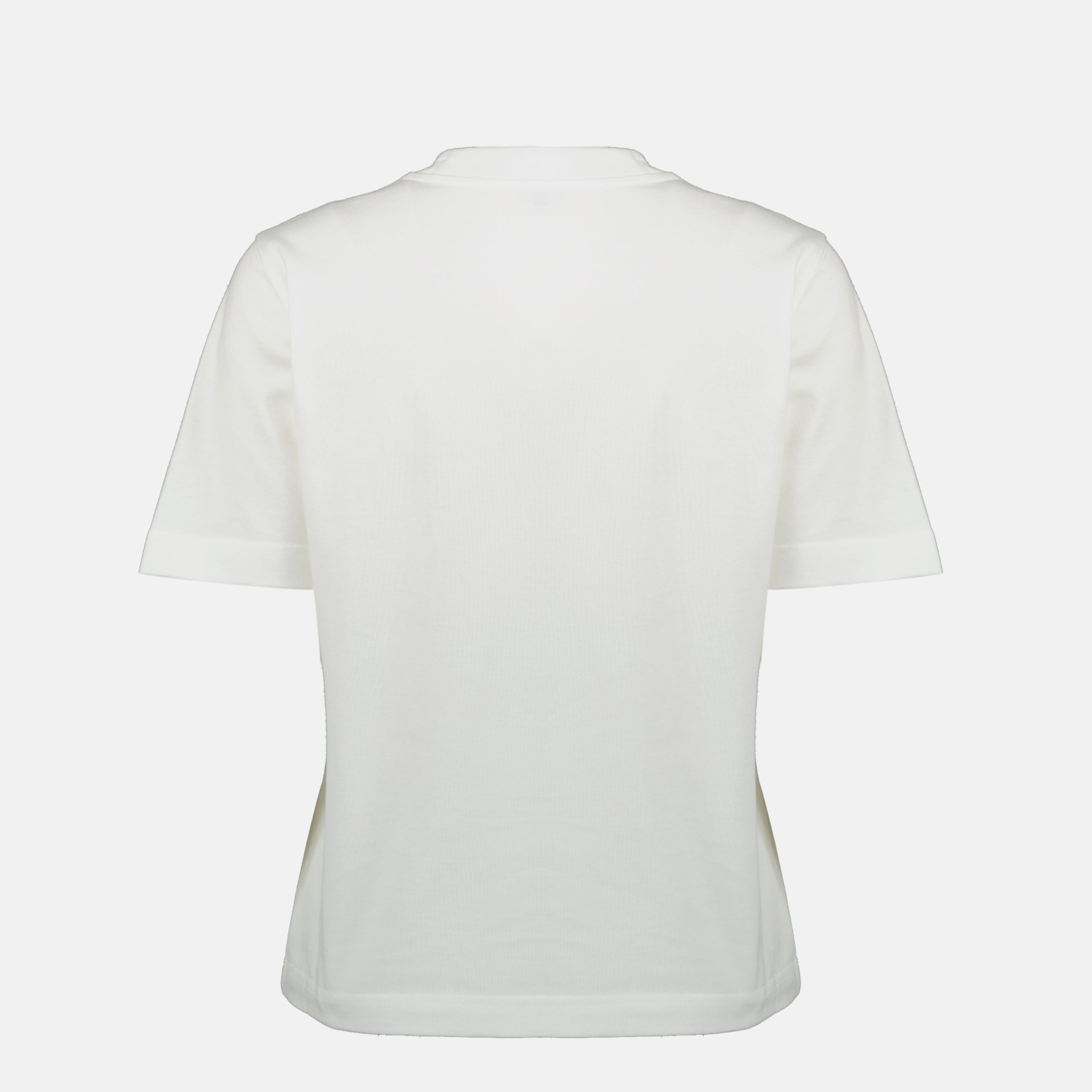 Image de l'article T-shirt logo Check blanc de la marque Burberry pour Femme - Saison Printemps-Été 2026 - Vue de Dos