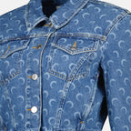 Immagine della Giacca in Jeans Moon di Marine Serre per Donna - Stagione Autunno-Inverno 2025 - Vista Dettagliata_1