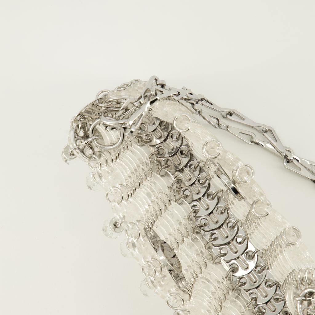 Image de l'article Sac 1969 nano avec cristaux argenté de la marque Rabanne pour Femme - Saison Printemps-Été 2026 - Vue détaillée_3