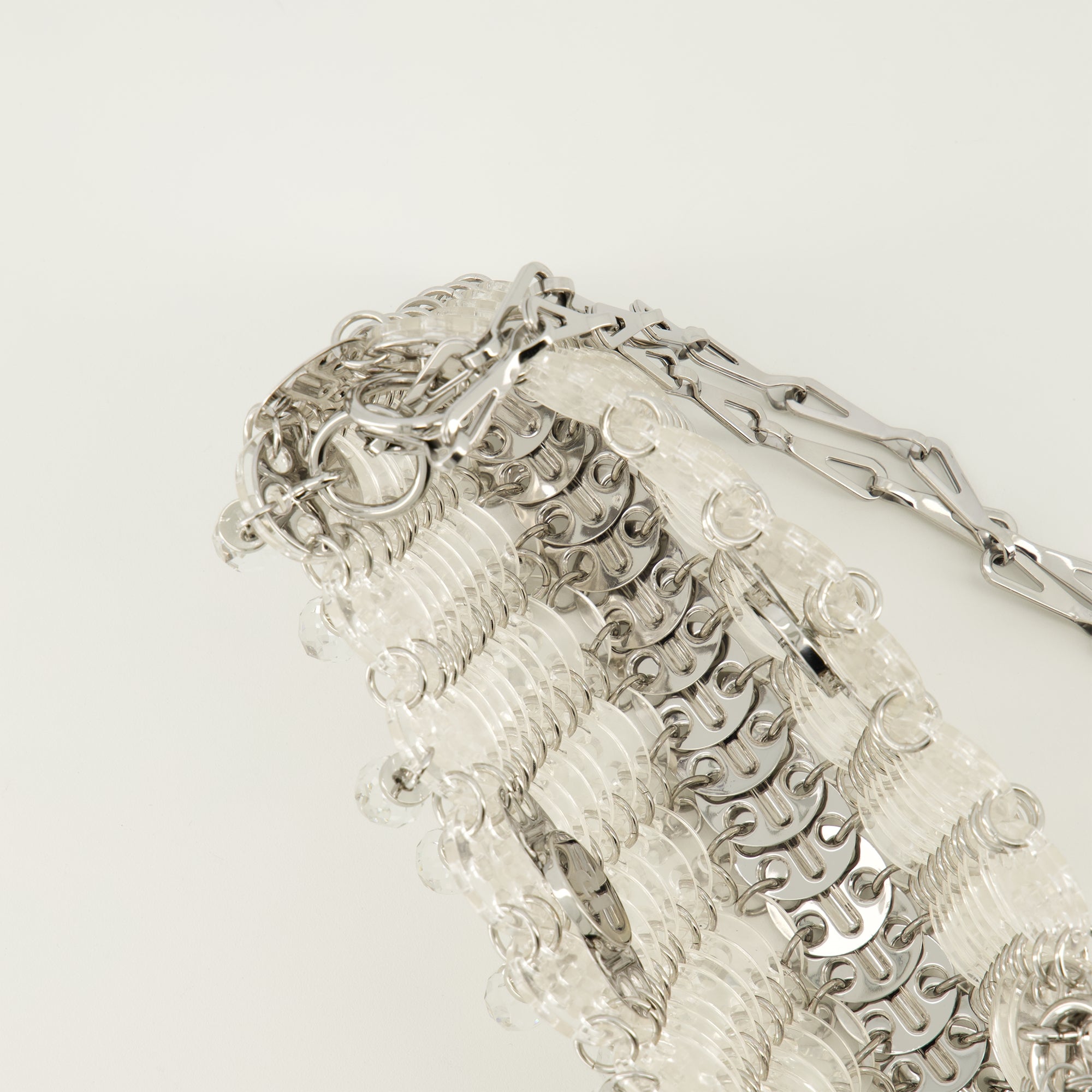 Image de l'article Sac 1969 nano avec cristaux argenté de la marque Rabanne pour Femme - Saison Printemps-Été 2026 - Vue détaillée_3