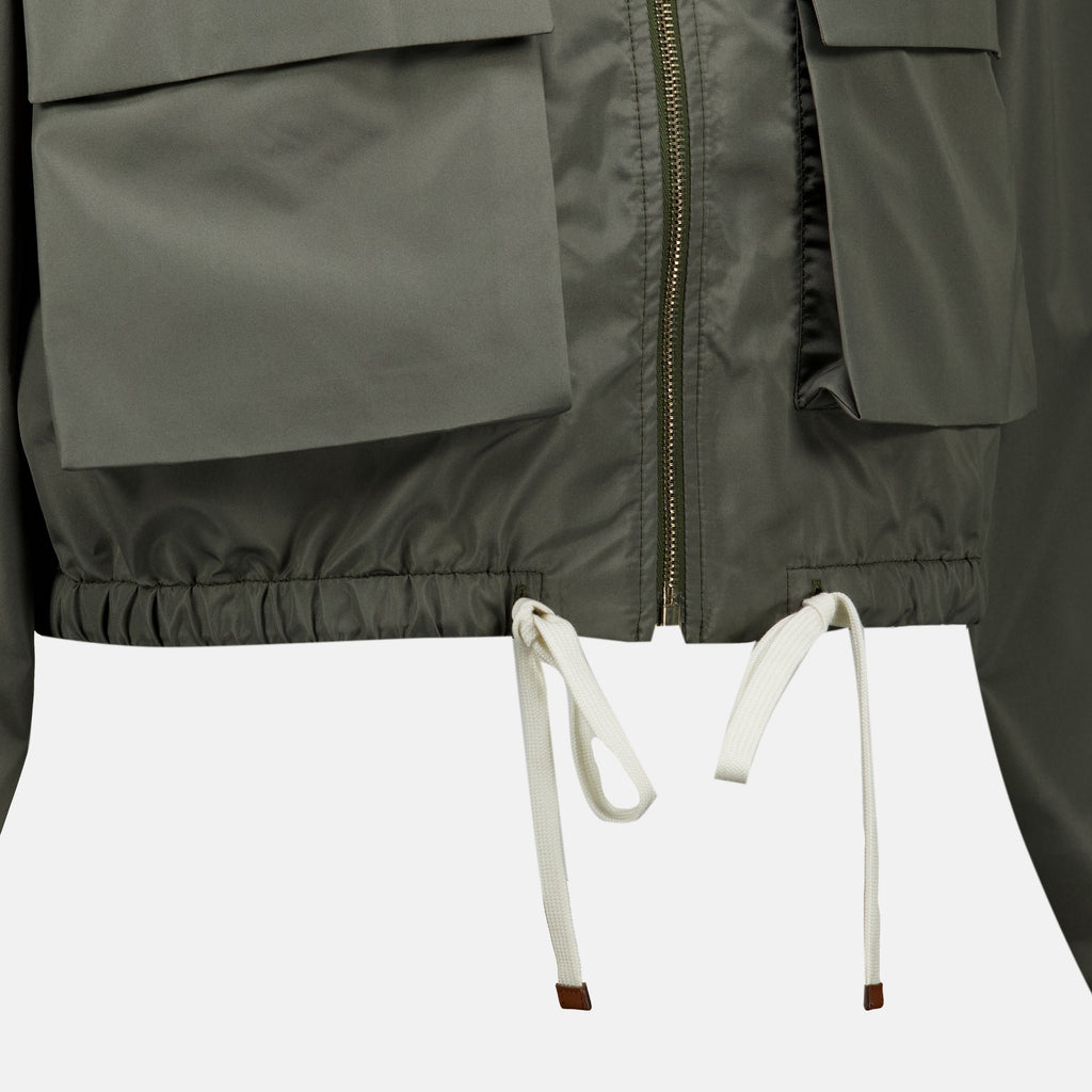Vestes Giacca Kaki in Tessuto Tecnico Miu Miu Kaki Femme