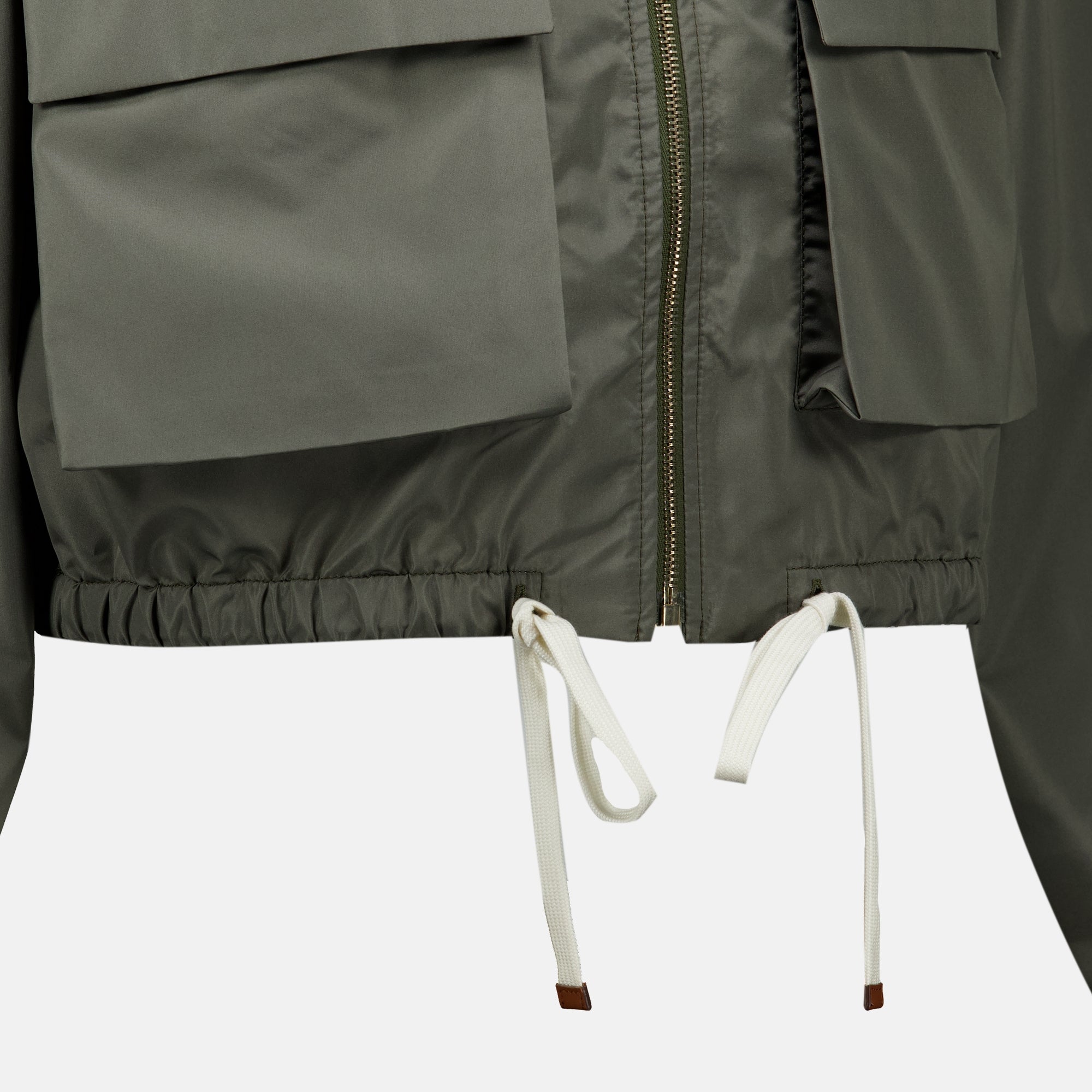 Vestes Blouson en tissu technique kaki Miu Miu Kaki Femme