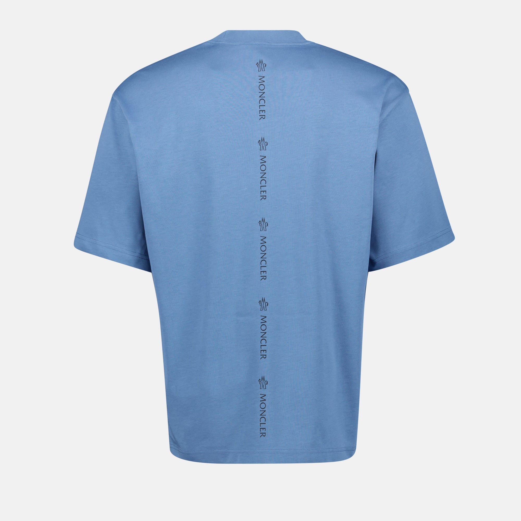 T-shirts T-shirt logo Moncler Bleu Homme