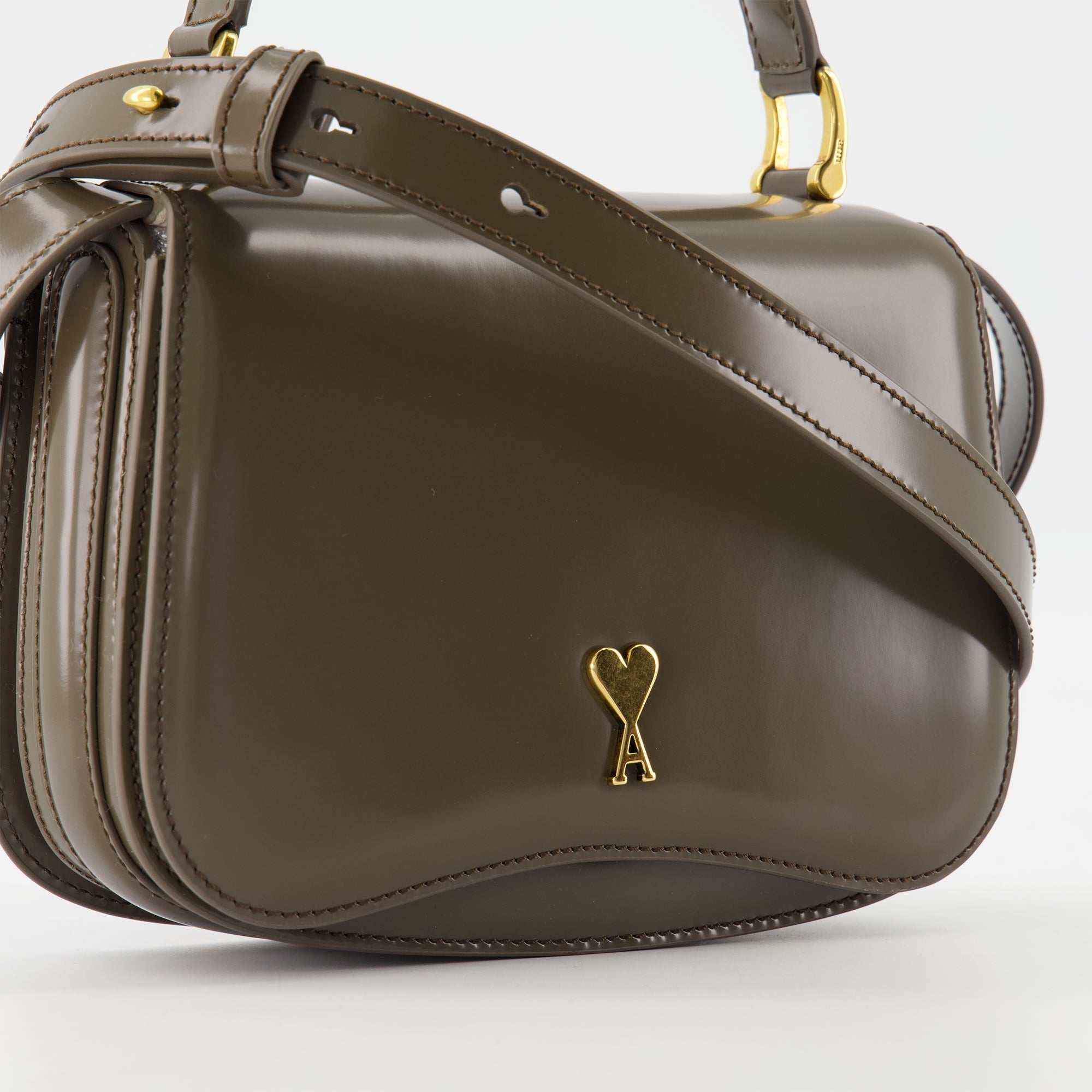 Sacs à main et épaule Sac Top Handle Paris Paris Ami PARIS Marron Unisexe