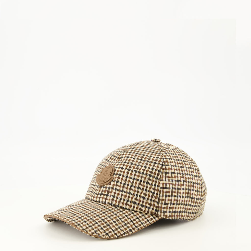 Chapeaux, casquettes et bonnets チェックウールキャップ Moncler Marron Homme