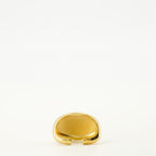 Imagen del artículo Anillo de Sello Ovalado Dorado de la marca Mm6 para Mujer - Temporada Otoño-Invierno 2025 - Vista Trasera