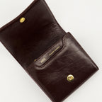 スモールレザーグッズ Portefeuille en cuir Paris Paris Ami PARIS ボルドー ユニセックス