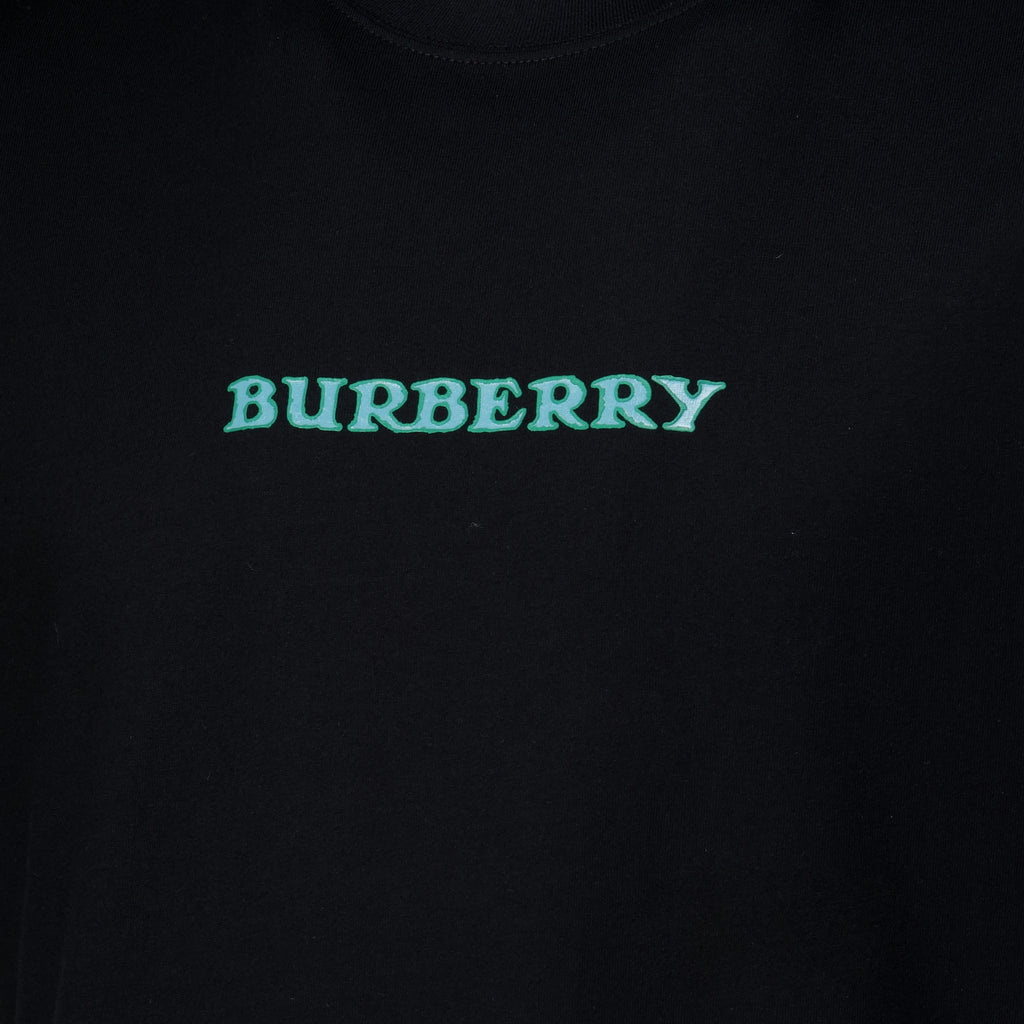 T-shirts Heritage Schwarzes T-Shirt Burberry Noir Homme