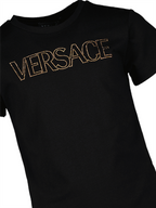Vestuário T-shirt à logo strass Versace Preto Crianças