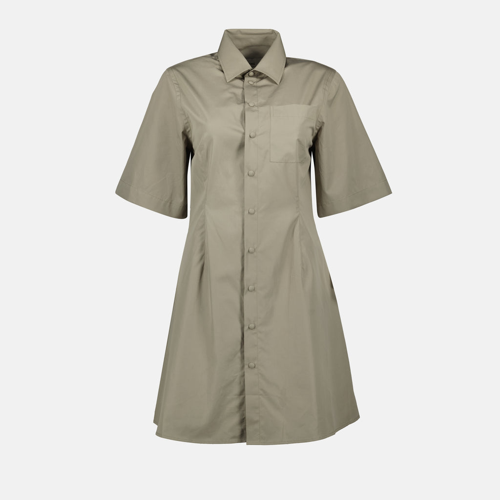 Robes Robe chemise Ami PARIS Gris Femme
