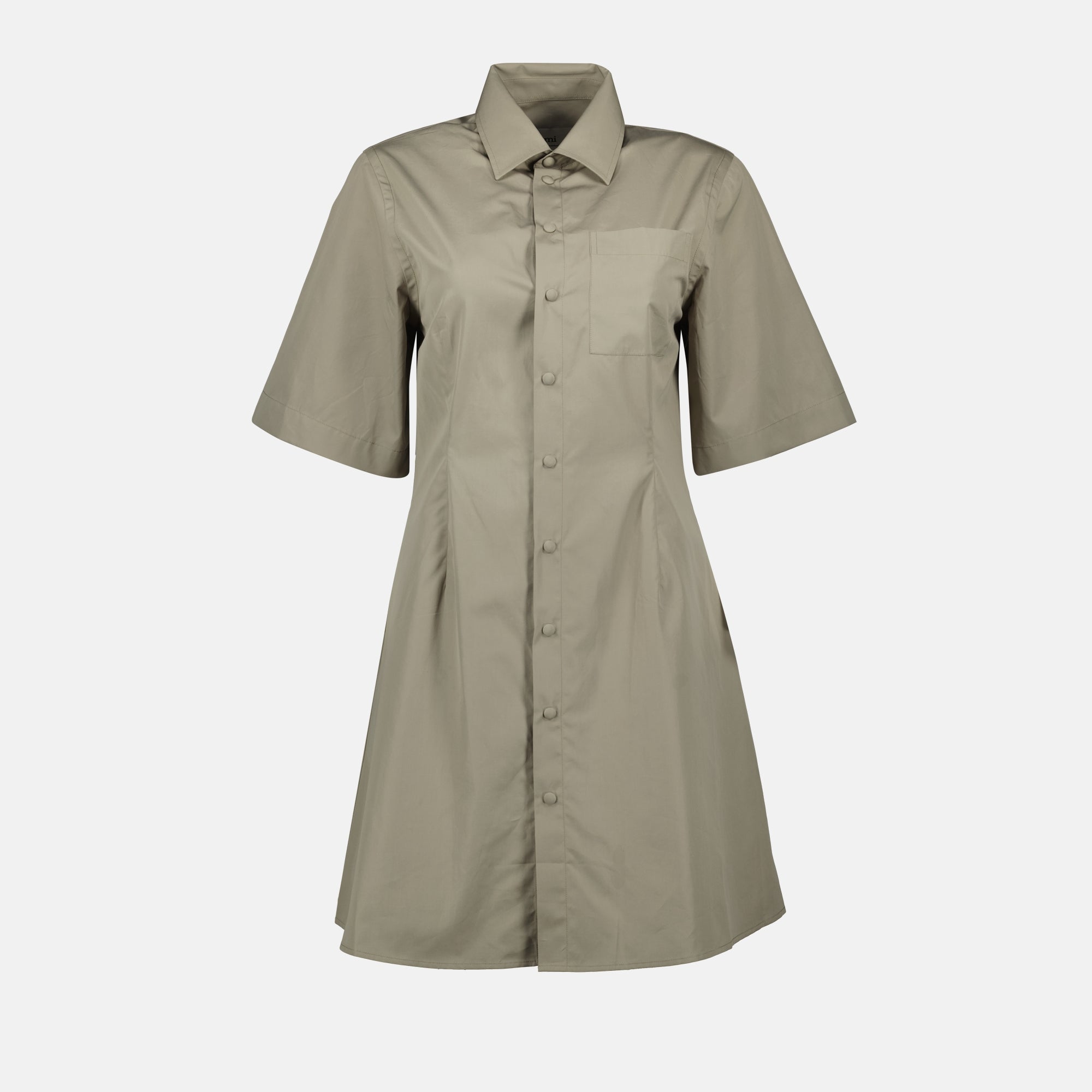 Robes Robe chemise Ami PARIS Gris Femme