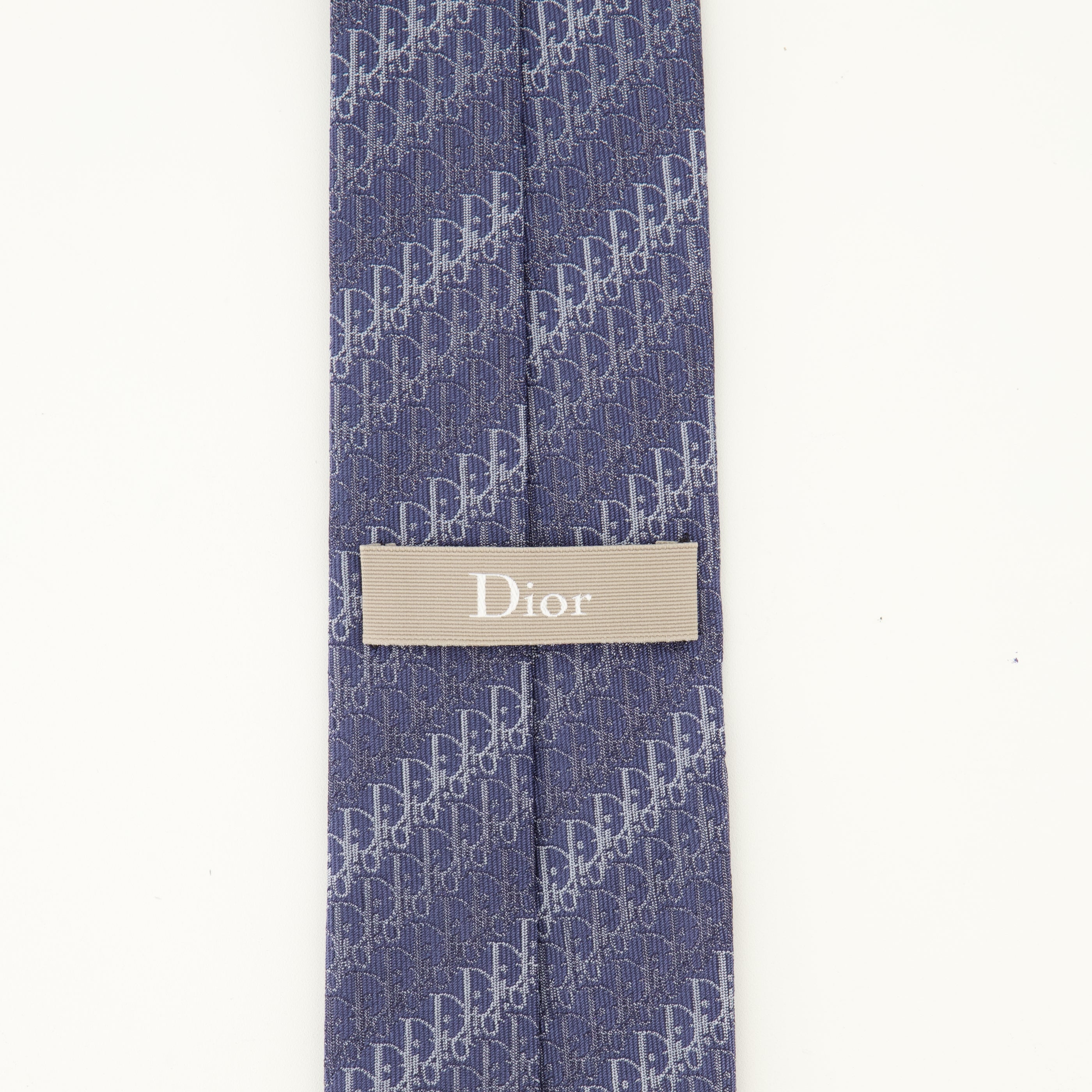 Écharpes, foulards et gants Corbata de seda azul Dior Oblique Dior Bleu foncé Homme