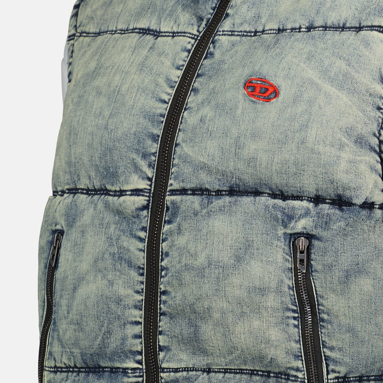 Vestes Doudoune W-Mons-SL sans manches Diesel Bleu Homme