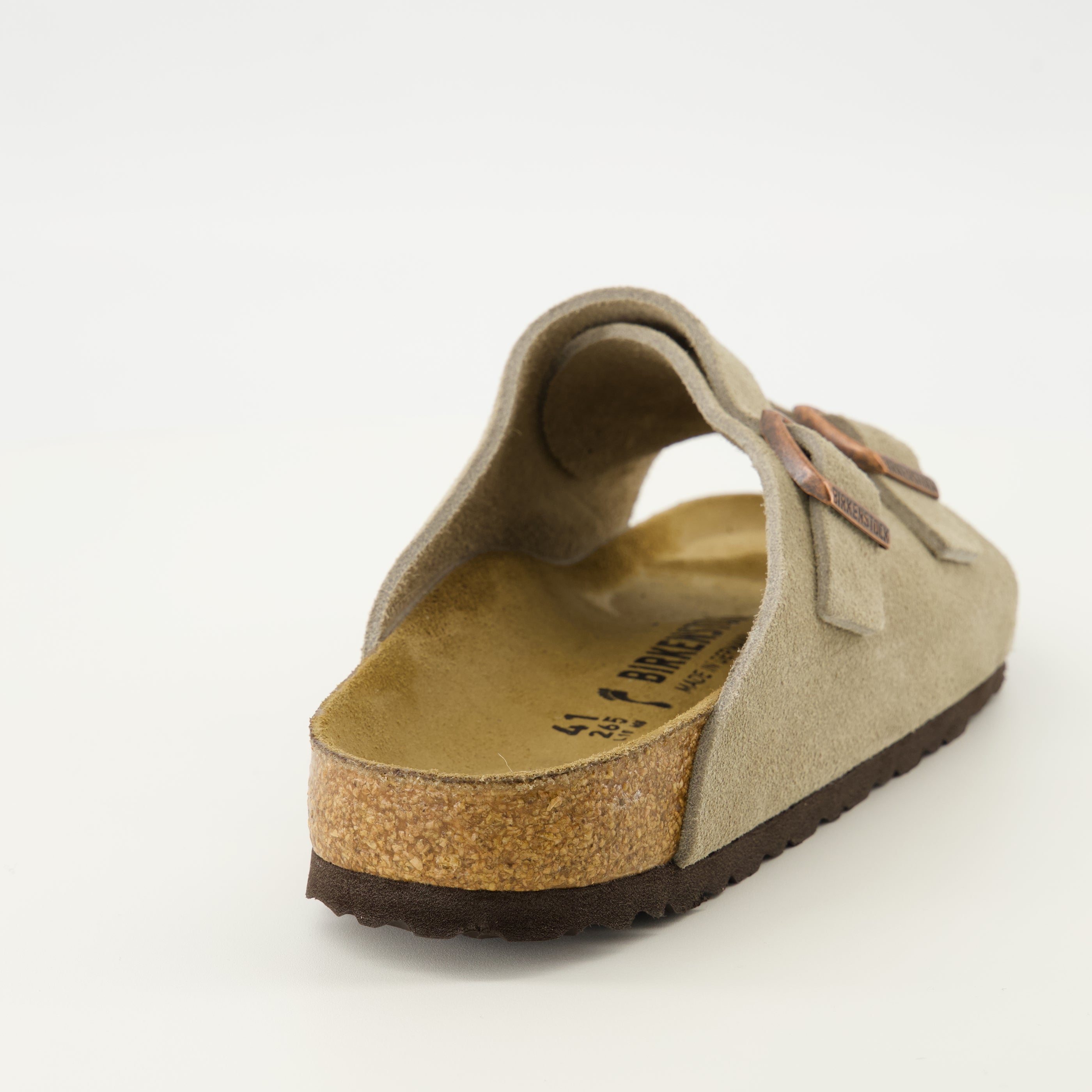 Immagine delle sandali Zürich in suede beige del marchio Birkenstock per Unisex - Stagione Primavera-Estate 2026 - Vista posteriore