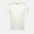 T-shirt T-shirt con logo ricamato Moncler Bianco Homme