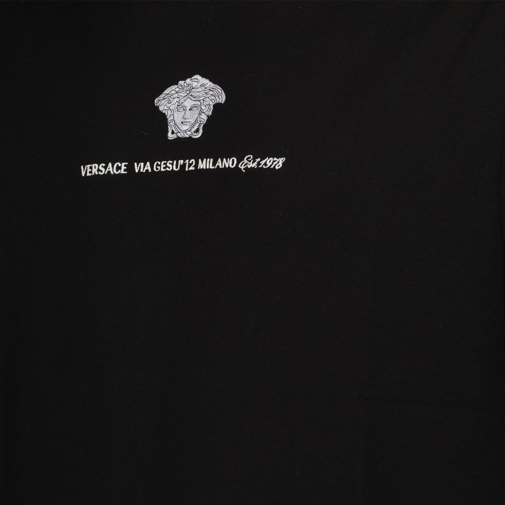 T-shirt T-Shirt Via Gesu Versace Nero Homme