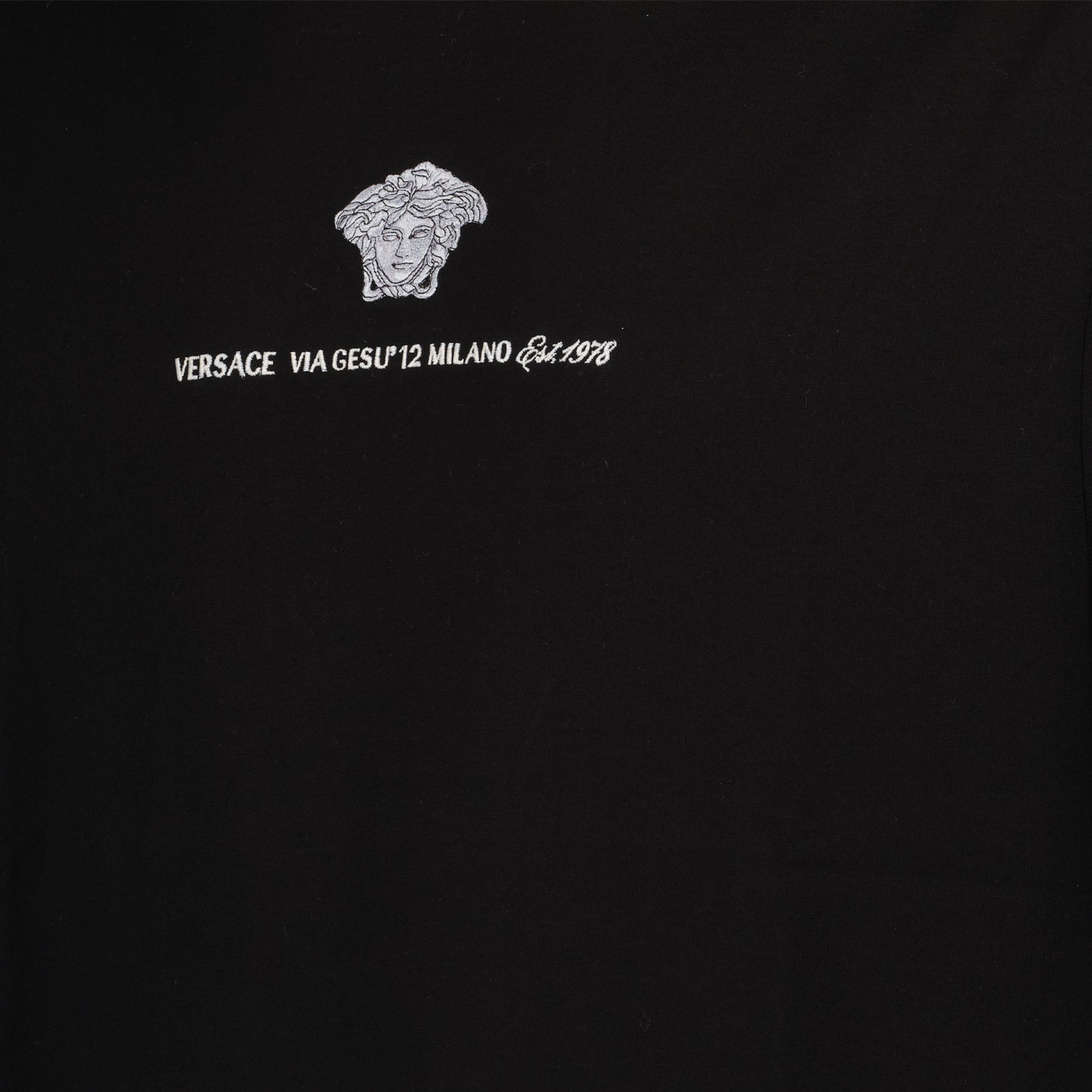 T-shirt T-Shirt Via Gesu Versace Nero Homme