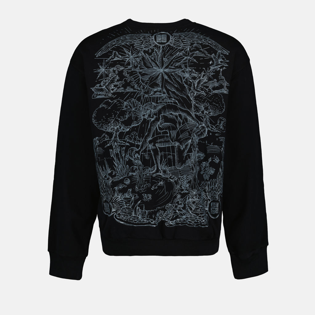 스웨트셔츠 Sweatshirt à logo Givenchy 검은색 Homme
